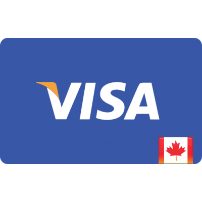ویزا کارت مجازی(کارت هدیه) 25 دلاری صادره از کانادا