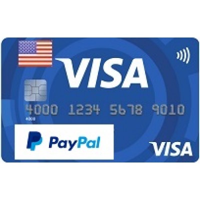 ویزا کارت مجازی 5$(پی پال همه کشورها) 