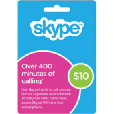 گیفت کارت 10 دلاری اسکایپ