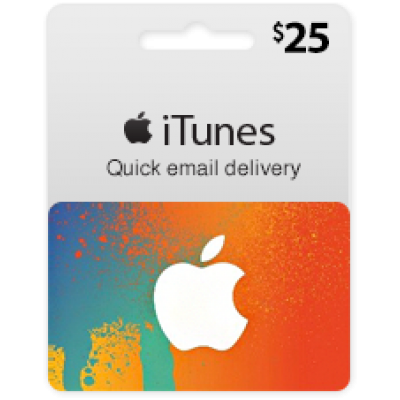 گیفت کارت آیتونز 25 دلاری (usa)